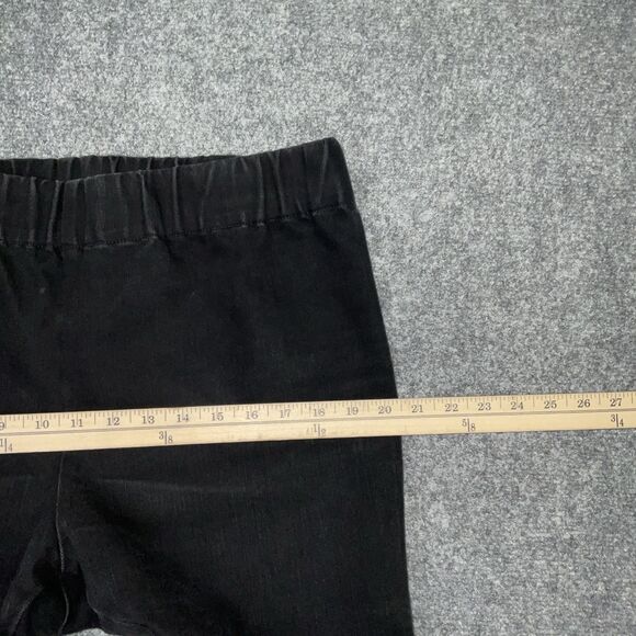 Soft Surroundngs Jeans Womens Size L Black Pull on - Picture 5 of 10
